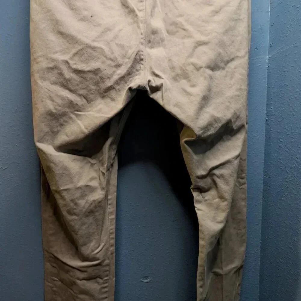 J. Crew Driggs men's 34x34 khaki straight leg chino dress pants - Picture 4 of 5